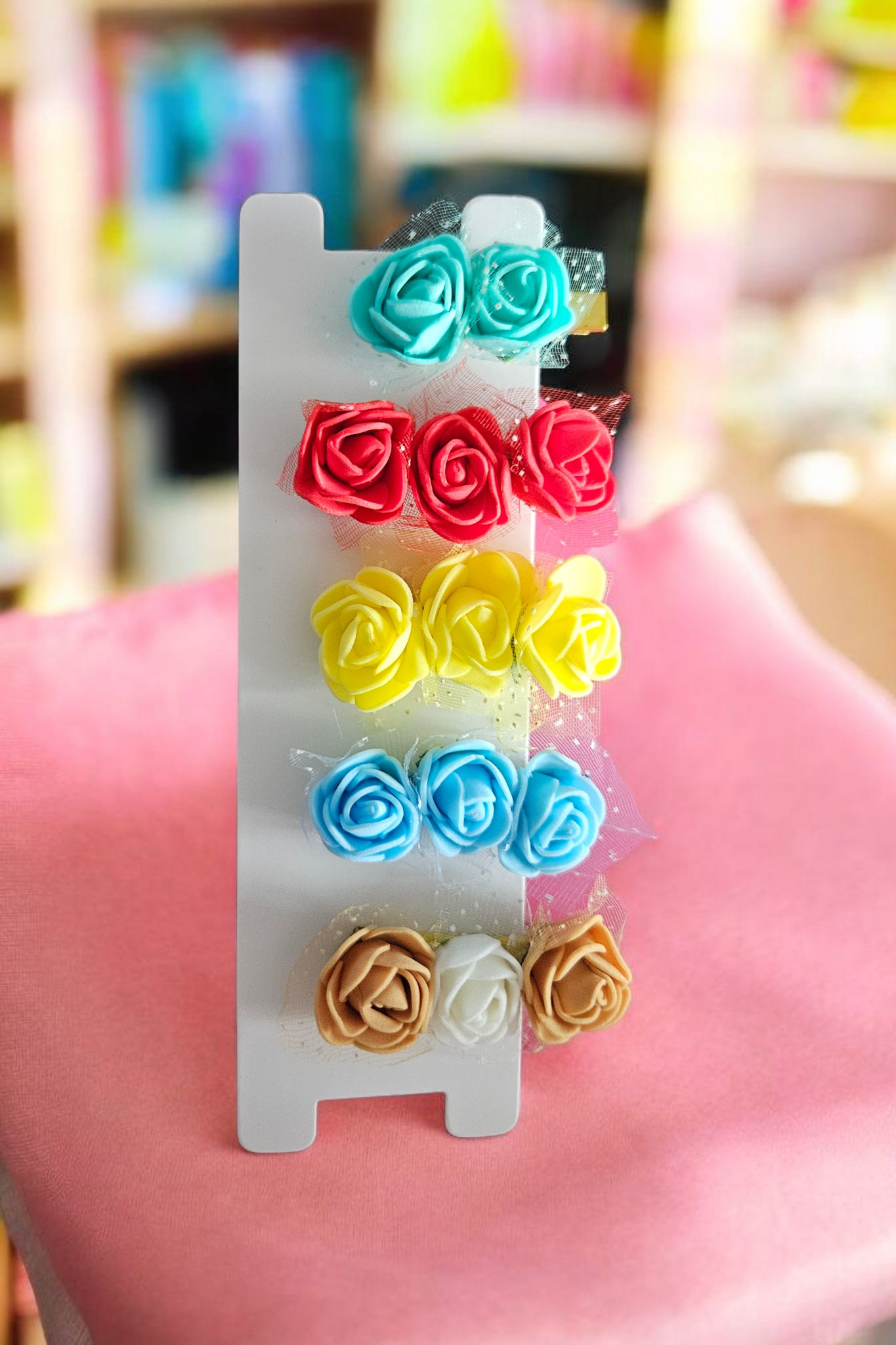 Flower hair clips
