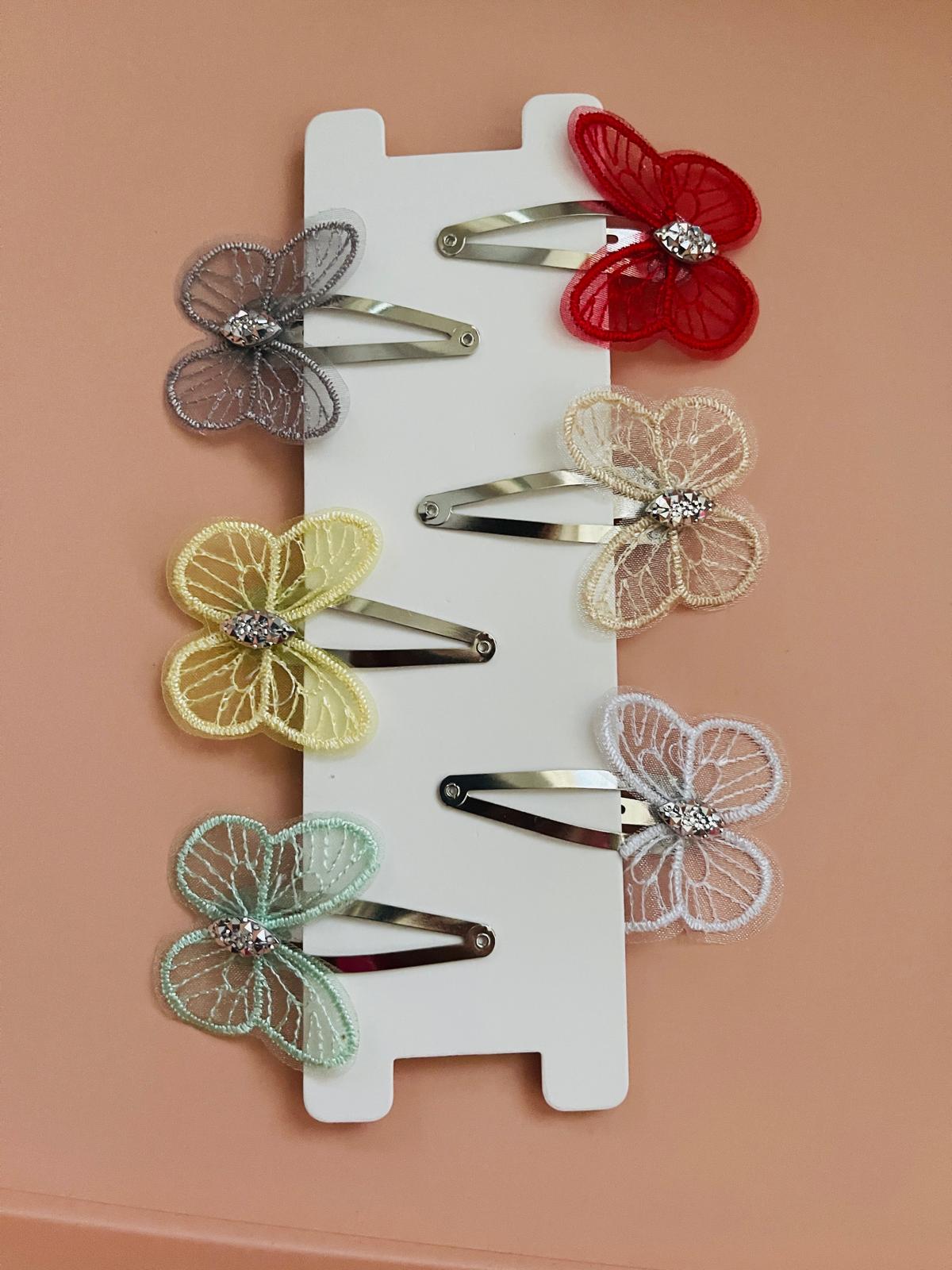 Butterfly hair clips