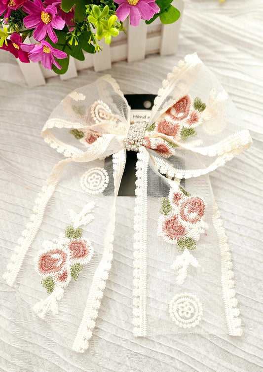 hair clip#floral hair bow